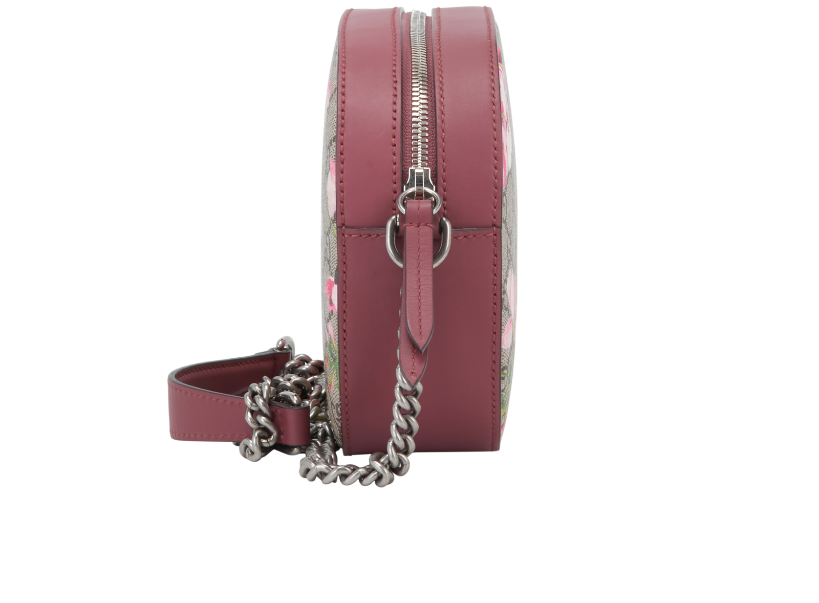 Blooms GG Crossbody, &pound;495, Handbags, Beige/Pink, Canvas, Side view